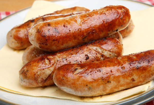 Rookwurst Style Sausages, Pork