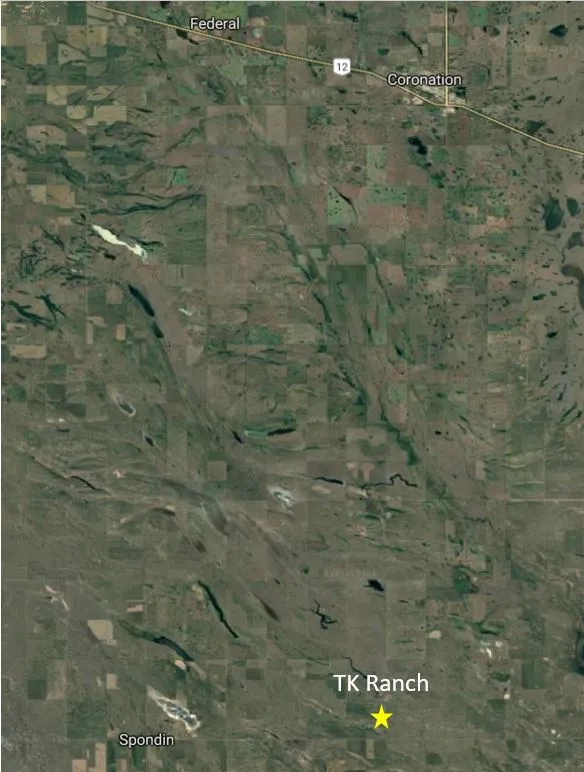 TK Ranch Google Map